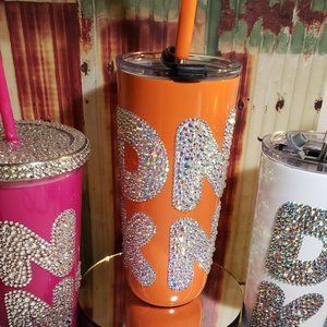 Orange Dunkin 22 oz Stainless Steel tumbler